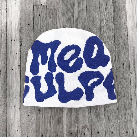 Bonnet Mea Culpa Beanies - BLANC & BLEU